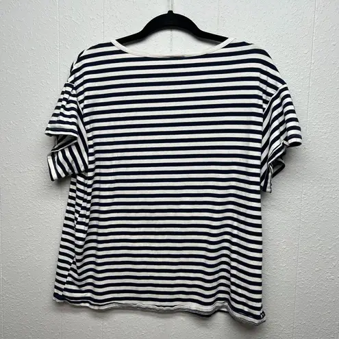 Ava & Viv  Everyday Wear Womens Striped Top/T-Shirt Size 1X Breathable Stretch