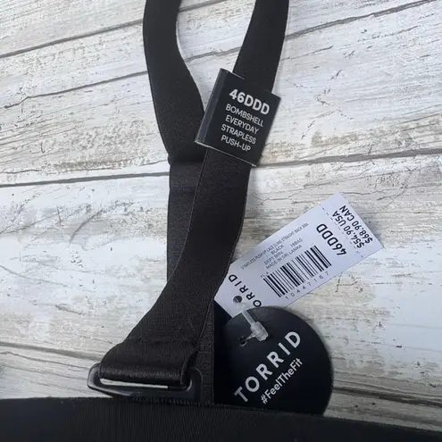 Torrid  Bra NWT Sz 46DDD Black Bombshell Everyday Lace Strapless Push Up Padded - Image 7