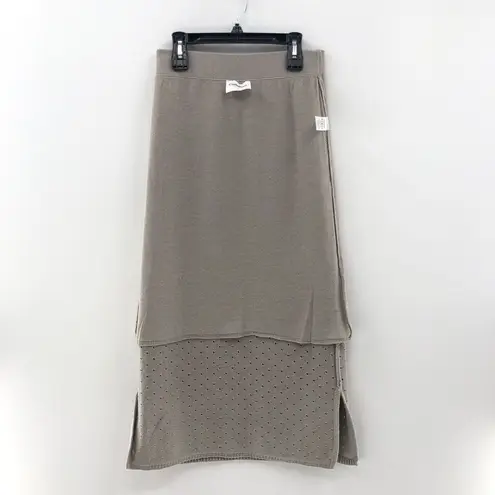 Callahan Knitwear Genny Skirt in Grey Small Gray