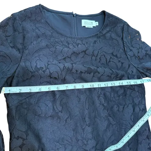 Molly Bracken BLACK LACE LONG SLEEVE DRESS Medium