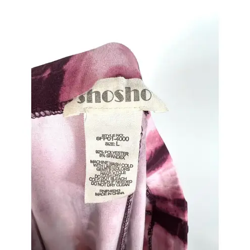 Shosho pink tie dye flare pants Pink Size L