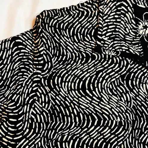 Reversible Floral Quilted Jacket Patchwork Casual Studio Black Pattern SZ S