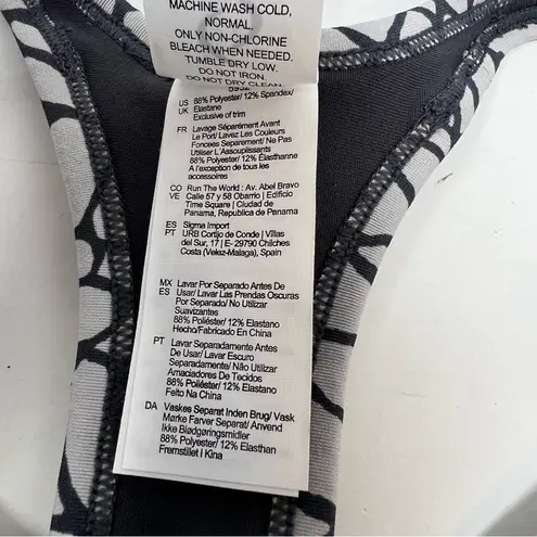 Moving Comfort Switch it up Racer sports bra in Sterling Woven size L Large NWT