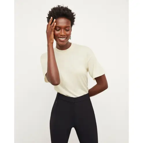 MM.LaFleur M.M. LaFleur The Mia Top 100% Silk Jersey Size XS in Cream Quiet Luxury Rich Mom