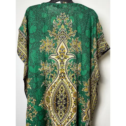 Women's Kaftan Print Kimono Stylish Loungewear, Beach Cover