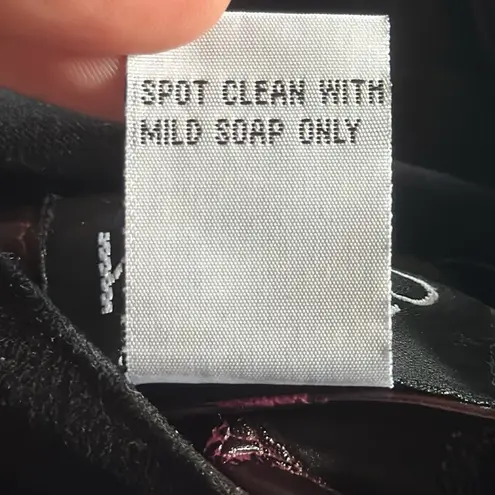 KOOS of Course! Reversible Snake Print Vinyl Jacket Size 1X A63817 Brown