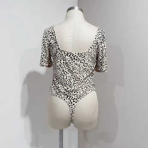 ASOS  Design Women's Animal Print Short Sleeve T-shirt Bodysuit Size 12