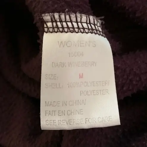 Woolrich WOMEN’S purple fleece quarter zip hoodie