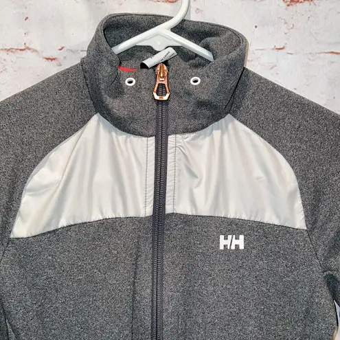 Helly Hansen Jacket Women XS Gray Full Zip Track Jacket Training Activewear Vali - Image 2