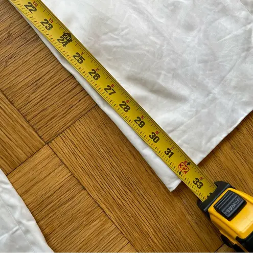 CELINE NWOT Phoebe Philo White Cotton Straight Leg Pants, Sz 34