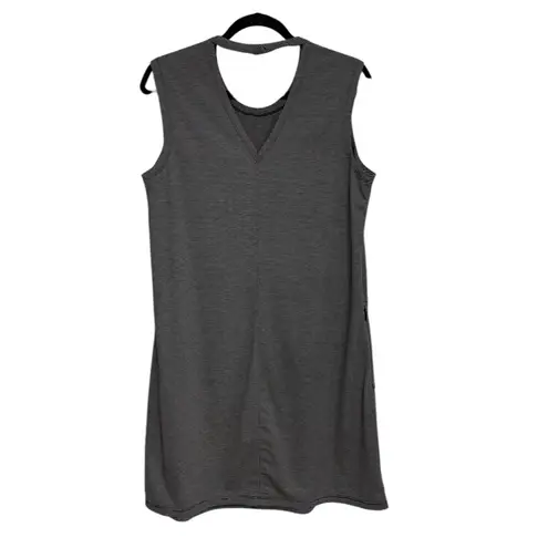 Toad & Co Swifty Breathe Dress in Gray Stripe