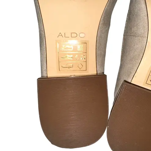 ALDO  Brockett Faux Suede Flats in Bone 7.5