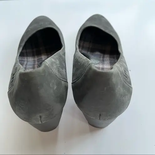 BOC Born Concept Z38003 Women Dark Grey Leather Pump Heel Shoe Size 11M Black