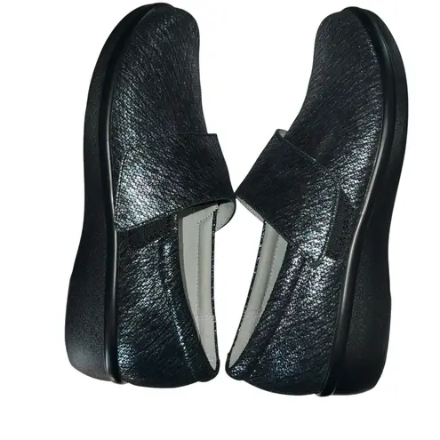 Alegria Lauryn Metallic Blue Leather Comfort Shoe LAU-853 EU 40 US 9-9.5 EUC