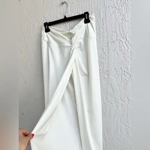 SKIMS  sarong midi skirt in cream size XL