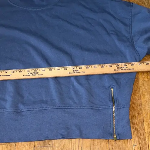 Old Navy Old‎ Navy Blue Mock Neck Cropped Sweatshirt XXL