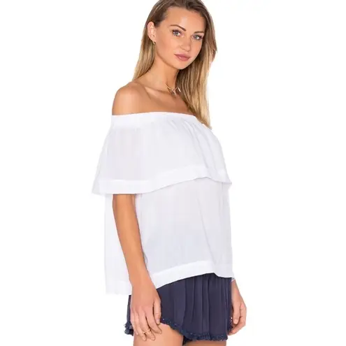 Faithfull the Brand Faithfull The Brand White Off The Shoulder Tilly Top Size 4