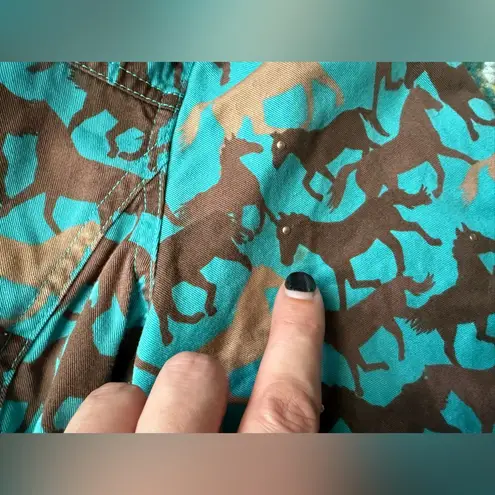 Vintage 90s wild horse western cotton barn jacket, size large Brown