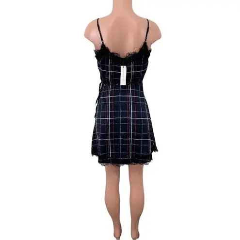 NWT Cupcakes & Cashmere Ivan Lace Wrap Dress Size SMALL Red White Blue Black