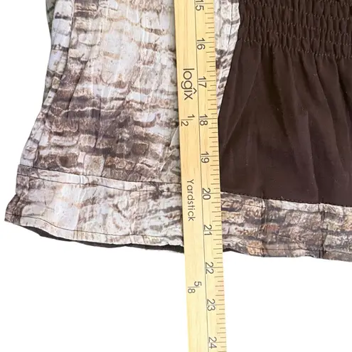 Alberto Makali Moto Biker Jacket Size S Brown Brick Zip Crinkled Statement