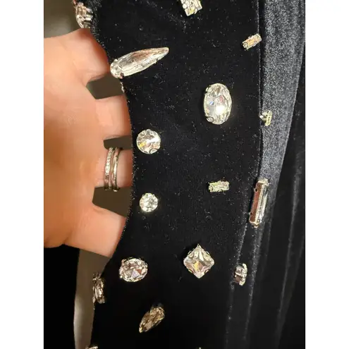 Tuckernuck Hyacinth House Jules Velvet Midi Dress – Women’s Size M Black Size M