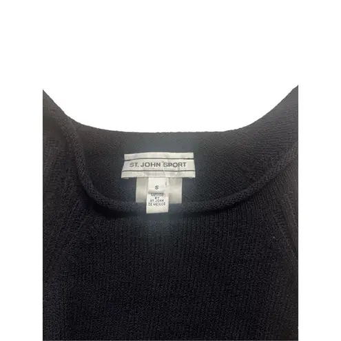 St. John Sport black Santana knit dress Small