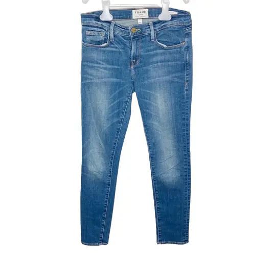 frame denim Frame le Garçon cropped skin jeans in Berkeley Square wash size 24