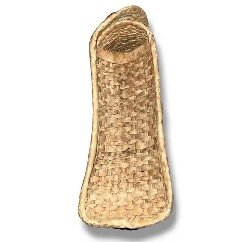 Boutique Vintage Mexican Woven Raffia Straw Tote Bag Beach Summer Travel