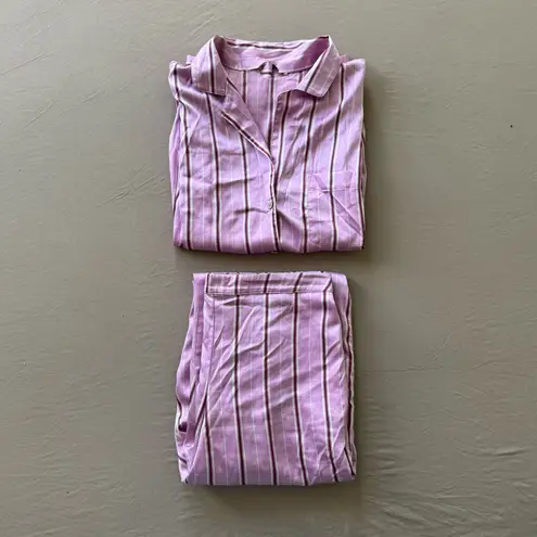 Victoria's Secret  Striped Satin Long Pajama Set - Image 2