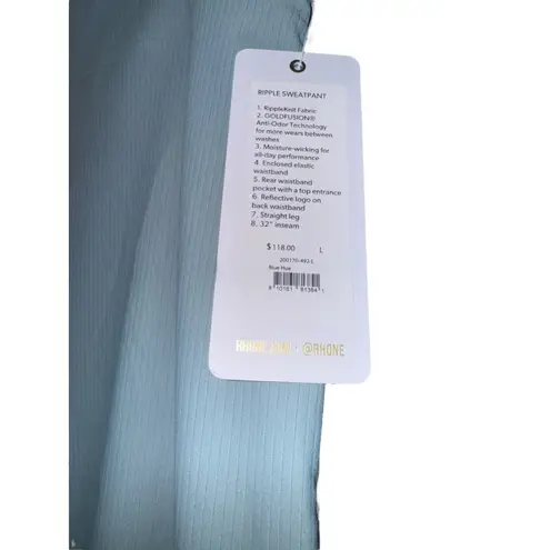 New Rhone Ripple Sweatpants Leggings Women Large Ribbed Sage Green Wide Leg Soft