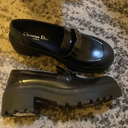 Christian Dior Code Loafer Black Brushed Calfskin size 39