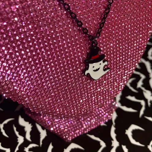 Boutique Creepy Ghost in Halloween Witch Costume Necklace Jewelry for Women Spooky emo