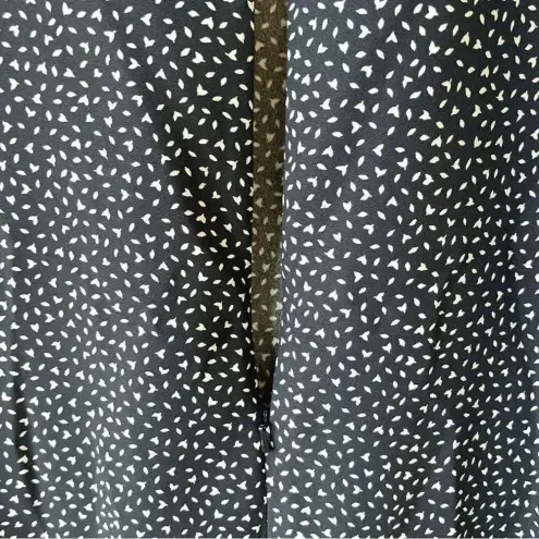 Banana Republic  Navy Blue Floral 3/4 Sleeve Crew Neck Shift Dress 8 EUC