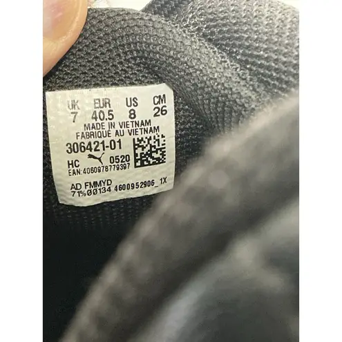 Puma Womans  Motorsport 306421-01 Size 8 Black Lace Up Sneakers