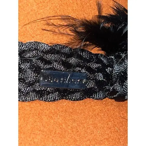 New Rust Betmar Tegan Wool Felt Cloche Hat Fedora Black Feathered Trim Accessory Orange