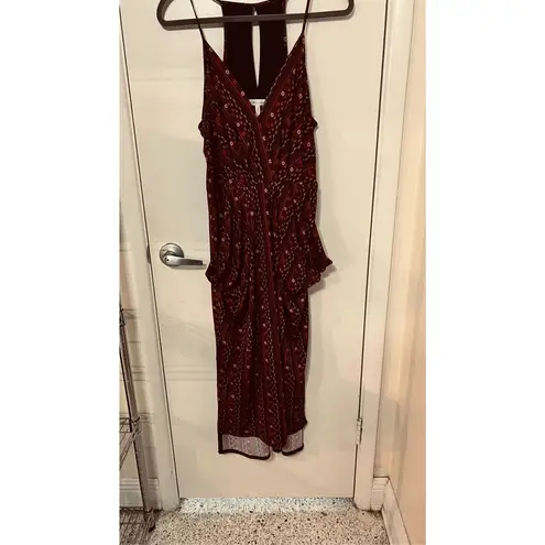 BCBGeneration  Brown Floral Maxi Dress Size M