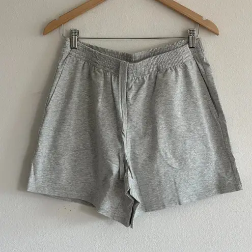 SKIMS Cotton Jersey Classic Short in Light Heather Grey, Size Small