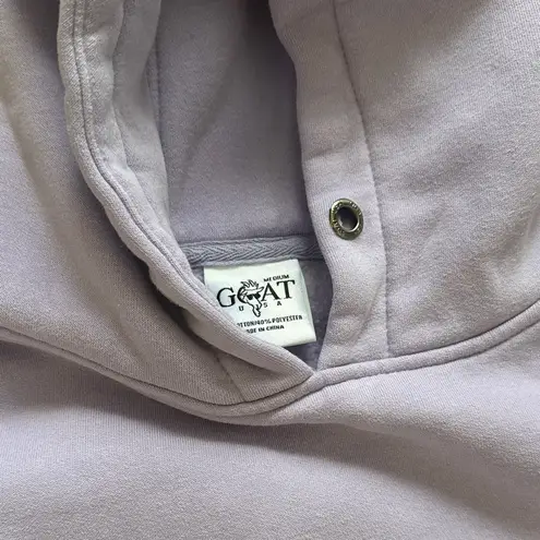 GOAT Lavender Hoodie with Embroidery Purple Size M