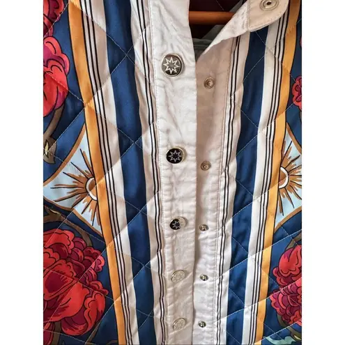 La DoubleJ Edie Jacket Taormina Placée Ivory in Twill Size Small Red