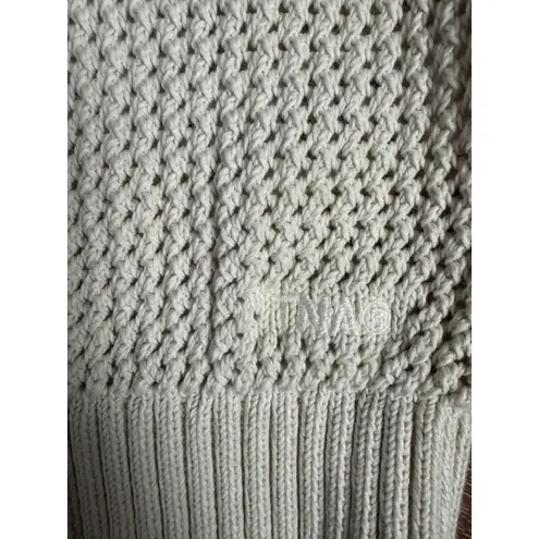 TNA ARITZIA Cream Chrochet Knit Crewneck Long Sleeve Sweater XS