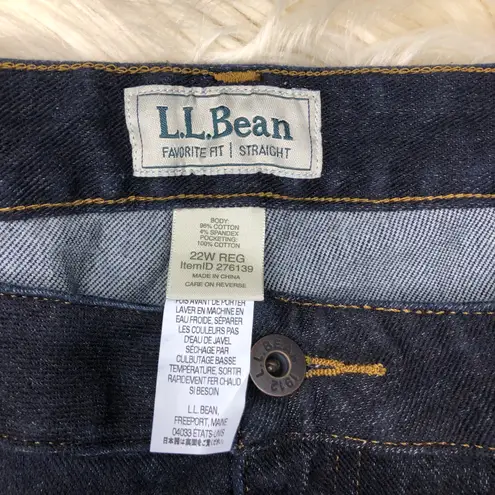 L.L.Bean  favorite fit straight jeggings sz 22W