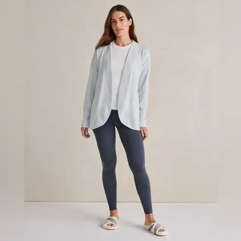 Haven Well Within Sweater Knit Cardigan Womne's XL Pale Blue Athleisure Comfy