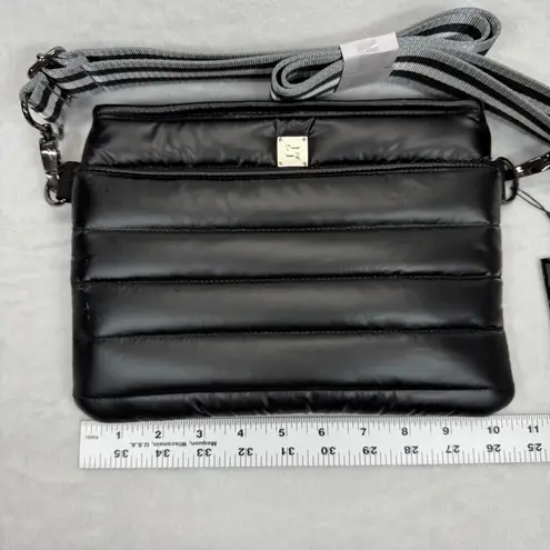 Think Royln Bum Bag Crossbody Quilted Belt Bag Nylon Black NEW READ Black