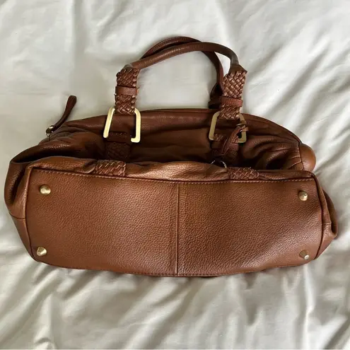 NWOT Luce Cognac Leather Shoulder Bag Brown