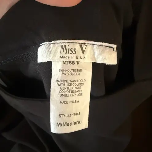 Miss V NWOT Elegant Black Ruffle Strap Jumpsuit Size M