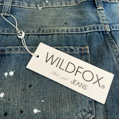 Wildfox  jeans wide leg Baggy Crop Da Vinci wash NWT 26