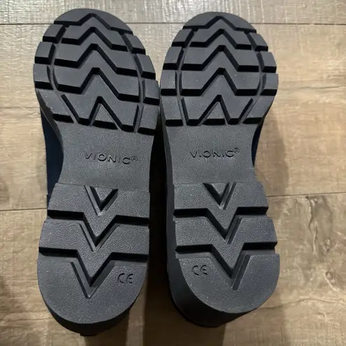 Vionic NWOB Water Repellent Wedges Willa Wedge Navy Woman’s Size 11 Career Comfy