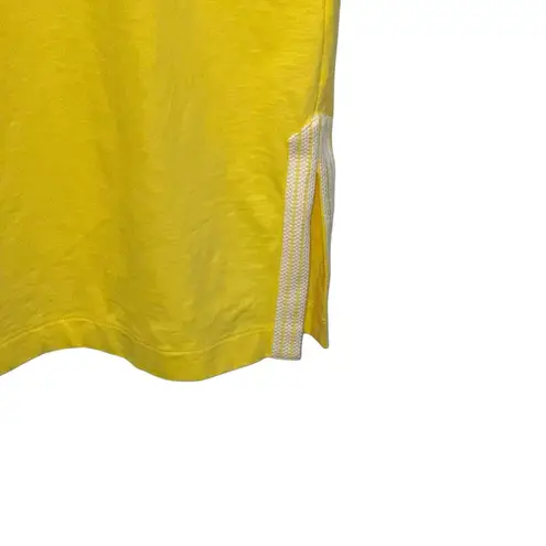 Boden USA Boden Dress Tunic Women's Size 14R Yellow Embroidered Beach Resort Wear Comfort