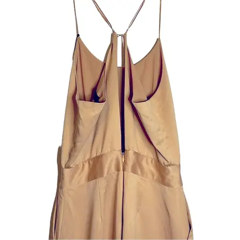 House of Harlow X Revolve Hunter Jumpsuit Camel NWT Size Small 100% Polyester Gold
