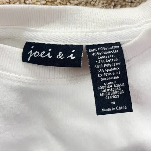 Imperfect Farm Fresh Christmas Trees Graphic Sweatshirt cotton blend sz medium White